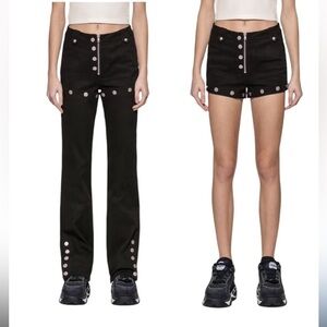 I.AM.GIA Black Dagger Convertible High Waisted Snap Pants Size XS